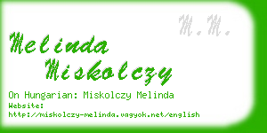 melinda miskolczy business card